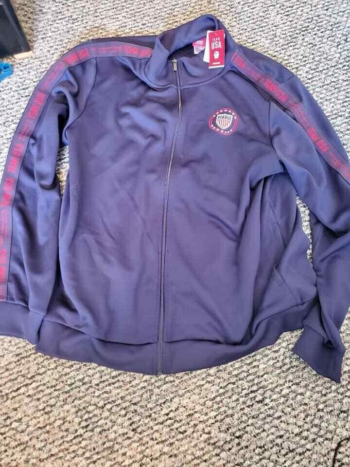 NWT ADIDAS  USA XL TEAM USA  VOLLEYBALL TOKYO 2020 JACKET