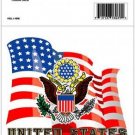 ARMY  USA FLAG &  EMBLEM  CAR WINDOW DECAL