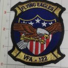 NAVY FVA-122 FLYING EAGLES FLAG SHIELD FIXED WING HOOK LOOP EMBROIDERED PATCH