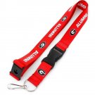 georgia bulldogs ncaa college team logo lanyard keychain made in usa