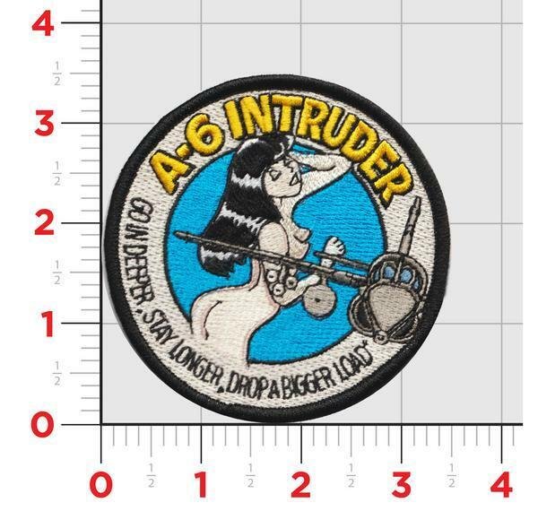 A-6 INTRUDER GO IN DEEPER STAY LONGER DROP A BIGGER LOAD HOOK & LOOP PATCH
