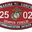 4.5" MARINE CORPS MOS 2871 TEST MEASUREMENT AND DIAGNOSTIC EGA EMBROIDERED PATCH