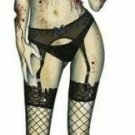 4.5" SEXY ZOMBIE  BABE GIRL HELMET BUMPER CAR STICKER DECAL MADE IN USA