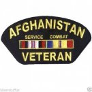 AFGHANISTAN SERVICE COMBAT VETERAN MEDAL 5" EMBROIDERED PATCH