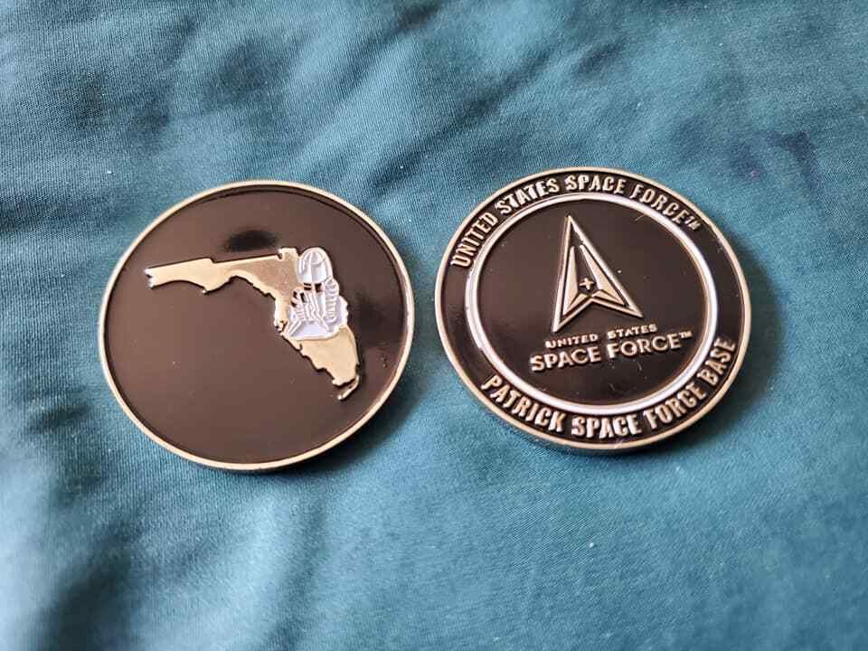 PATRICK UNITED STATES SPACE FORCE BASE 1.75" CHALLENGE COIN