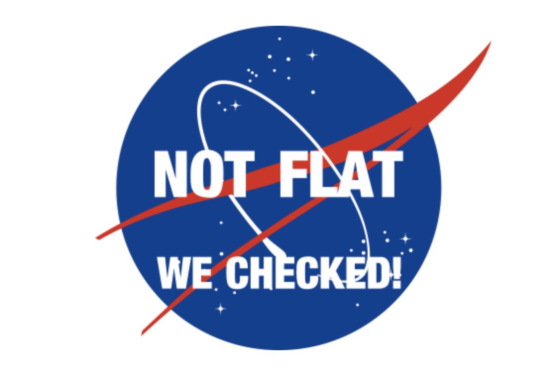 4" nasa logo not flat we checked bumper sticker decal usa made