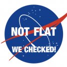 4" nasa logo not flat we checked bumper sticker decal usa made