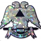 SCOTTISH RITE MASONIC REFLECTIVE AUTO CAR EMBLEM DECAL STICKER MADE IN USA