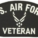 AIR FORCE VETERAN  EMBROIDERED MILITARY LOGO  PATCH
