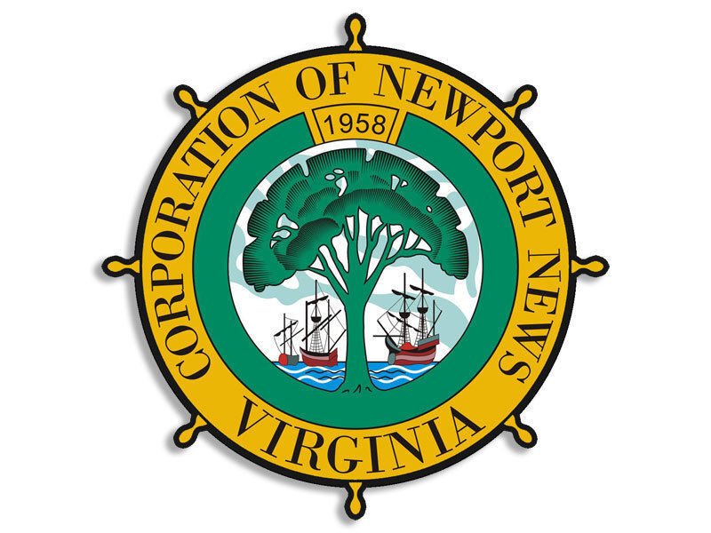 NEWPORT NEWS VIRGINIA CITY SEAL TOOLBOX CAR BUMPER 4" STICKER DECAL