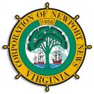 NEWPORT NEWS VIRGINIA CITY SEAL TOOLBOX CAR BUMPER 4" STICKER DECAL