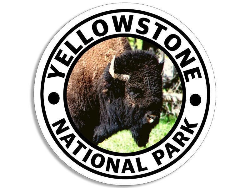 YELLOWSTONE NATIONAL PARK BISON 4" USA MADE STICKER DECAL
