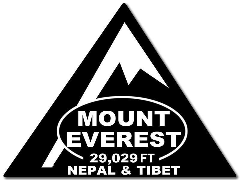 4" MOUNT EVEREST NEPAL & TIBET 29,029  FT BUMPER CAR STICKER DECAL MADE IN USA