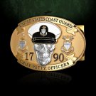 COAST GUARD CHIEF PETTY OFFICER OFFICERS 3" BELT BUCKLE