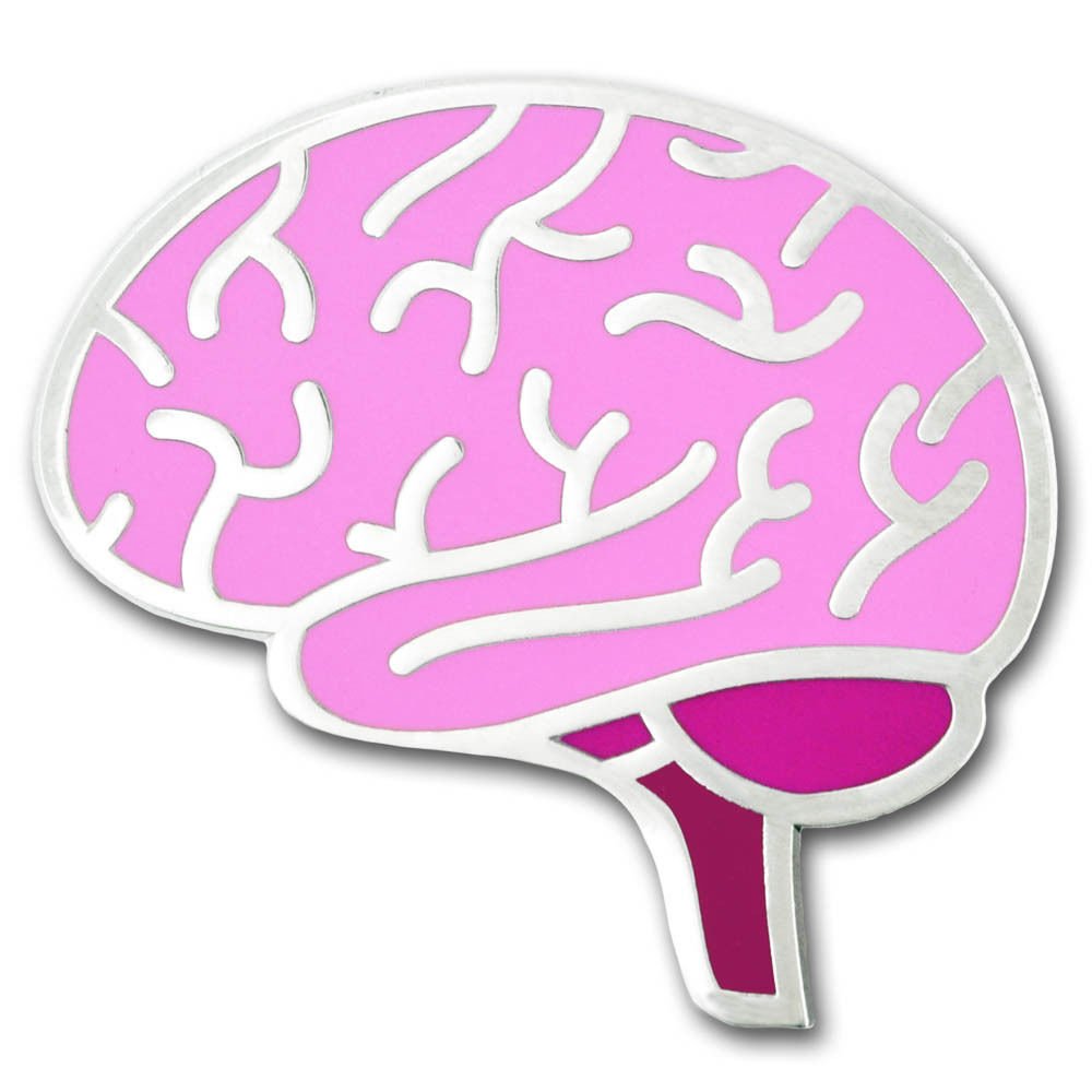 HUMAN BRAIN MEDICAL ENAMEL BADGE LAPEL PIN