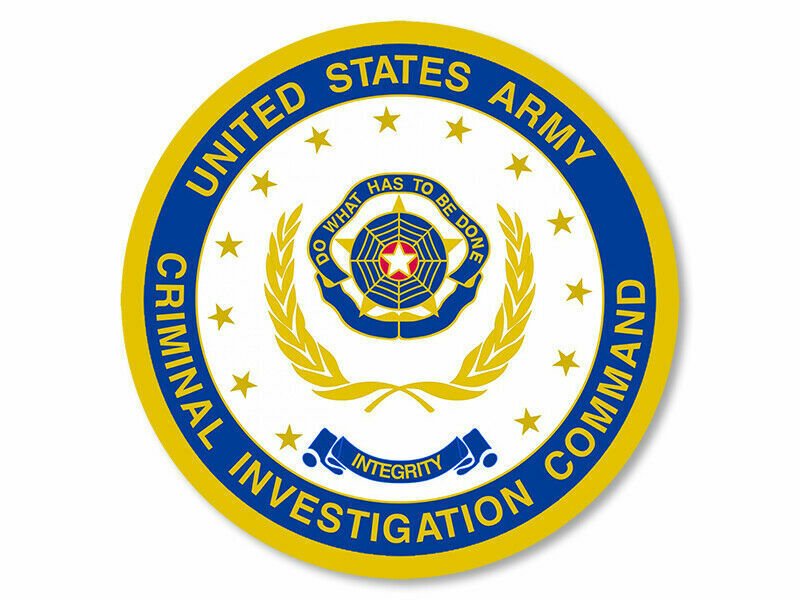 4" ARMY CRIMINAL INVESTIGATION COMMAND STICKER DECAL USA MADE