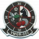4" USMC MARINE CORPS VMGR-252 CHERRY PILOTS IN COMMAND EMBROIDERED PATCH