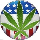 MARIJUANA LEAF USA FLAG HELMET TOOLBOX CAR BUMPER STICKER DECAL MADE IN USA