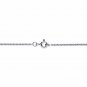 STERLING SILVER AQUAMARINE DROP PENDANT CHARM PENDANT NECKLACE WITH 18" CHAIN