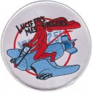 4.5" MARINE CORPS VMF-251 LUCIFER'S MESSENGERS ROUND EMBROIDERED JACKET PATCH