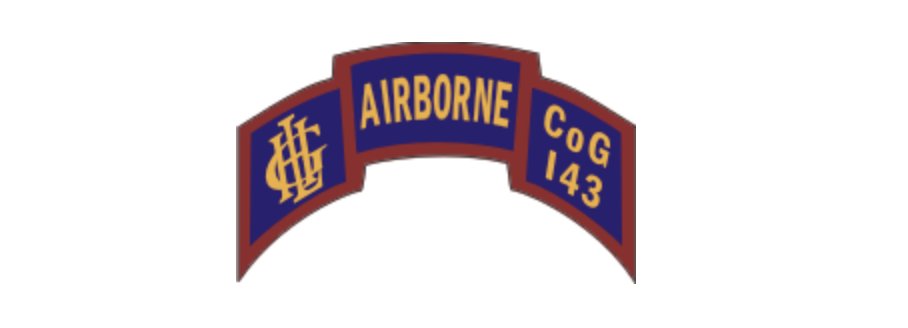 4" us army 143rd light infantry airborne houston scroll sticker decal usa made