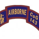 4" us army 143rd light infantry airborne houston scroll sticker decal usa made