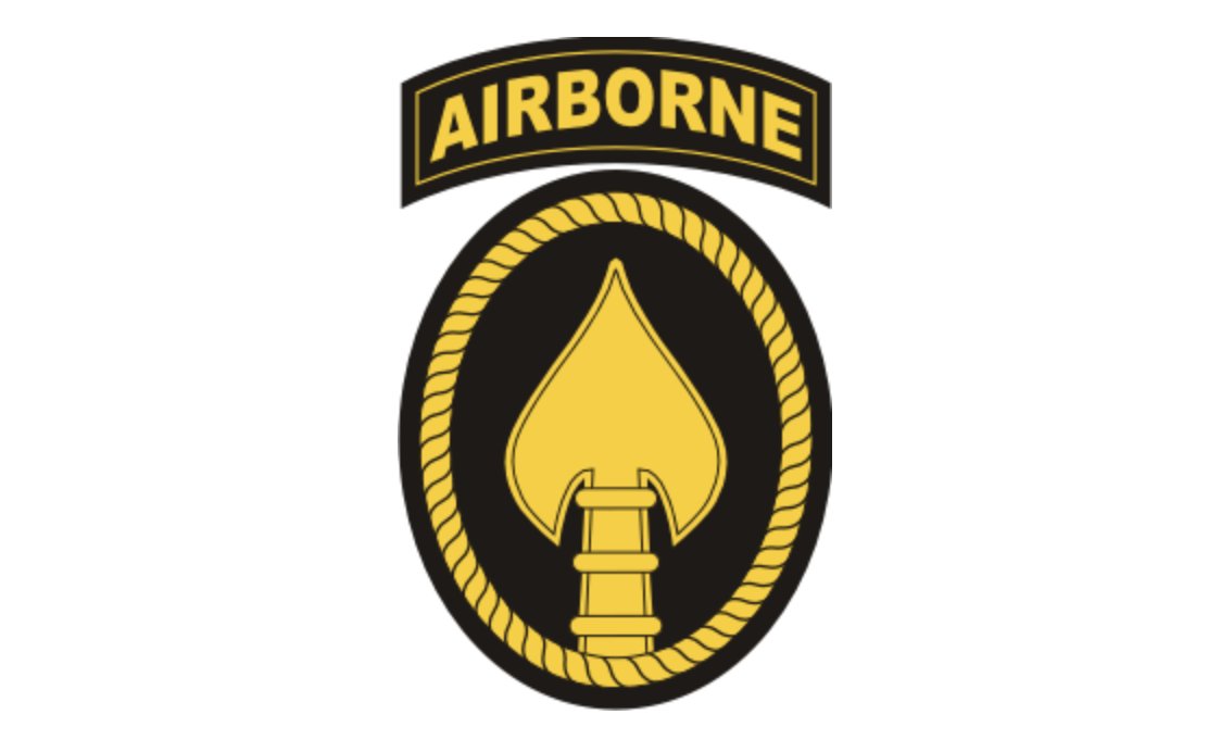 4" army special operations command airborne black bumper sticker decal usa made