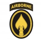 4" army special operations command airborne black bumper sticker decal usa made