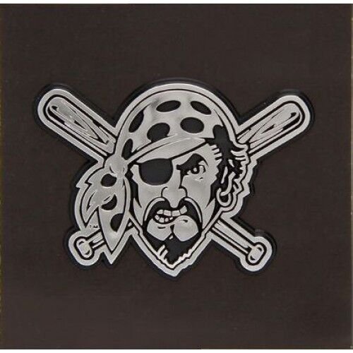 PITTSBURGH PIRATES CHROME AUTO CAR STICKER DECAL EMBLEM MADE IN USA