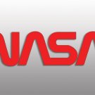 RED NASA SPACE 8" CAR BUMPER HELMET LAPTOP TOOLBOX STICKER DECAL MADE IN USA