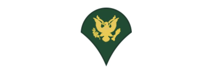 4" army e-4 spec4 specialist green bumper sticker decal usa made
