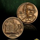 MINUTEMAN NATIONAL MONUMENT NATHANIEL HAWTHORNE BRONZE  CHALLENGE COIN