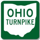 4" ohio turnpike railroad logo decal sticker