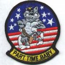 3.5" NAVY VF-101 PART-TIME GUNFIGHTER TOMCAT GUNFIGHTER EMBROIDERED JACKET PATCH