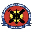 4" us navy eod group one bumper sticker decal usa made