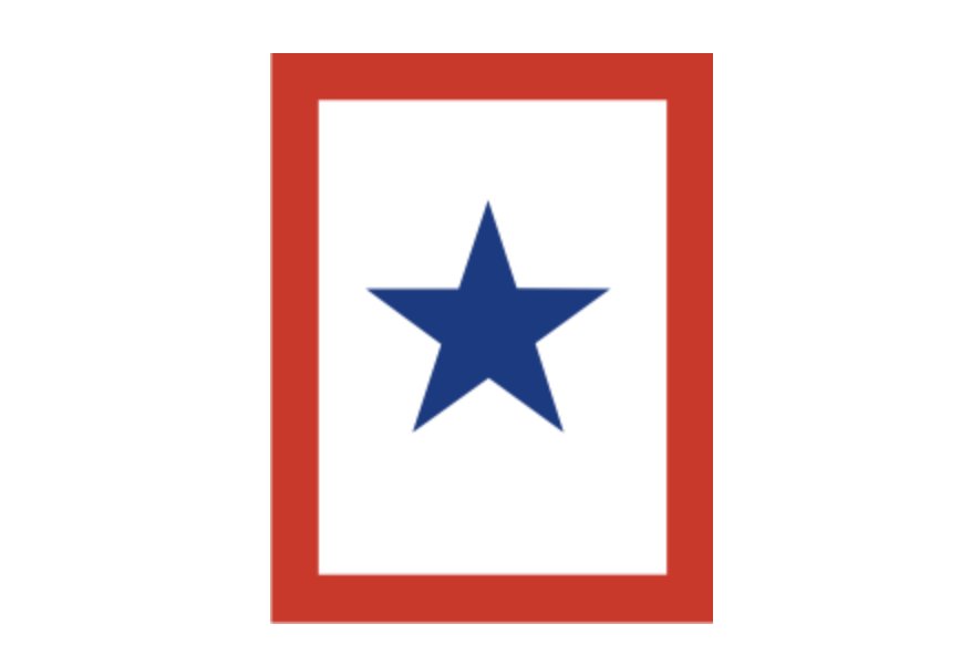 4" us blue star flag deployed family member bumper sticker decal usa made