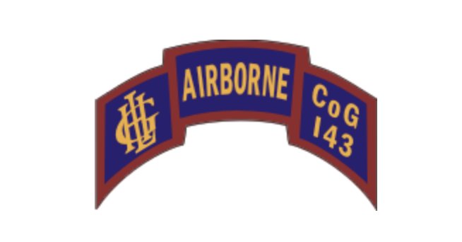 4" 143rd inf lrs abn houston infantry army bumper sticker decal usa made