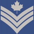 5" CANADA AIR FORCE SERGEANT HELMET BUMPER DECAL STICKER MADE IN USA