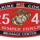 4.5" MARINE CORPS MOS 2543 MESSAGE CENTER EGA EMBROIDERED PATCH