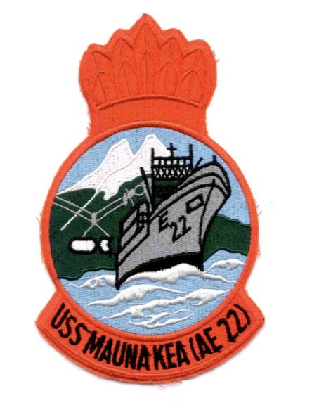 5" NAVY AE-22 MAUNAKEA EMBROIDERED PATCH