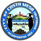 COSTA MESA CALIFORNIA CITY SEAL HELMET TOOLBOX 4" STICKER DECAL MADE IN USA