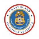 4" us coast guard investigative service red bumper sticker decal usa made