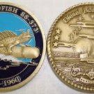 NAVY USS LIZARDFISH SS-373  SUBMARINE CHALLENGE COIN