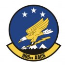 4" air force 965th airborne air control squadron bumper sticker decal usa made