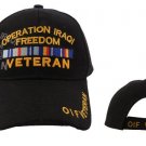 VETERAN IRAQI FREEDOM EMBROIDERED RIBBON HAT CAP