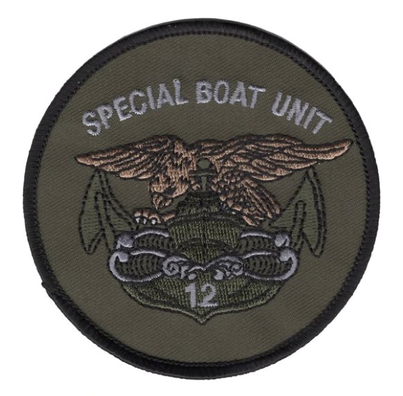 3.5" NAVY SBU-12 SPECIAL BOAT UNIT EMBROIDERED PATCH