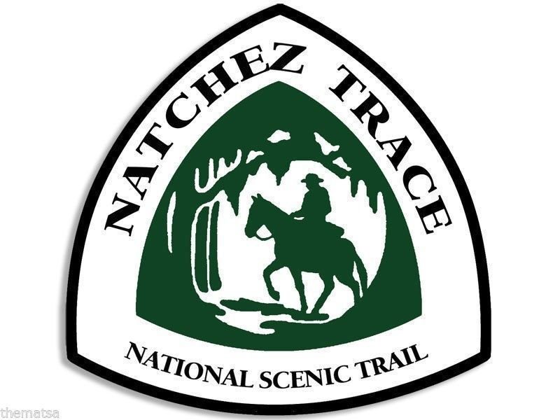 4" NATCHEZ TRACE NATIONAL SCENIC TRAIL HELMET CAR BUMPER STICKER DECAL USA MADE