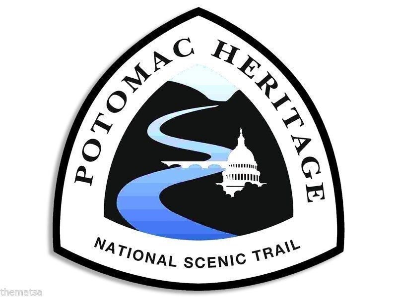 4" POTOMAC HERITAGE NATIONAL SCENIC TRAIL HELMET BUMPER STICKER DECAL USA MADE