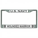navy wounded warrior military logo license plate frame usa made