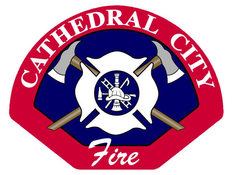CATHEDRAL CITY FIRE DEPARTMENT 4" HELMET BUMPER STICKER DECAL USA MADE